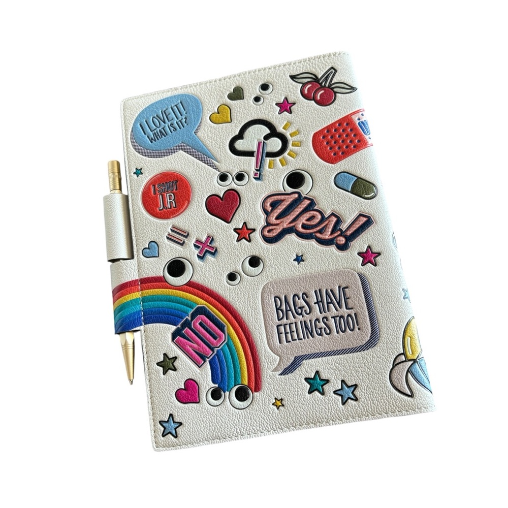 Anya Hindmarch All Over Stickers A5 Journal Plain Notebook Giftable Brand New